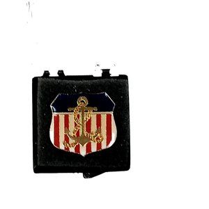 Anchor and Shield Lapel Pin